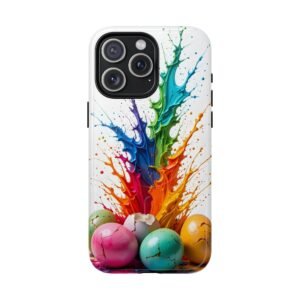 Colorful Splash Tough Magnetic Phone Case - Durable & Stylish