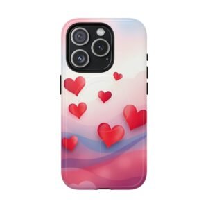 Romantic Heart Design Tough Magnetic Phone Case