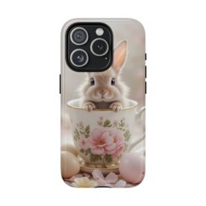 Cute Bunny Design Tough Magnetic Phone Case - Perfect for Easter & Spring!