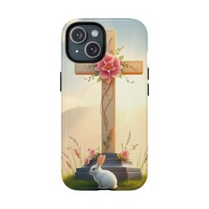 Tough Magnetic Case with Floral Cross Design