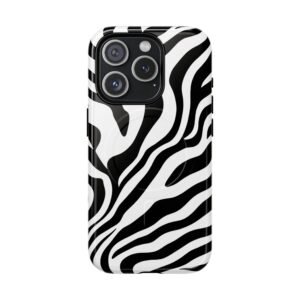 Stylish Zebra Print iPhone Magnetic Phone Case
